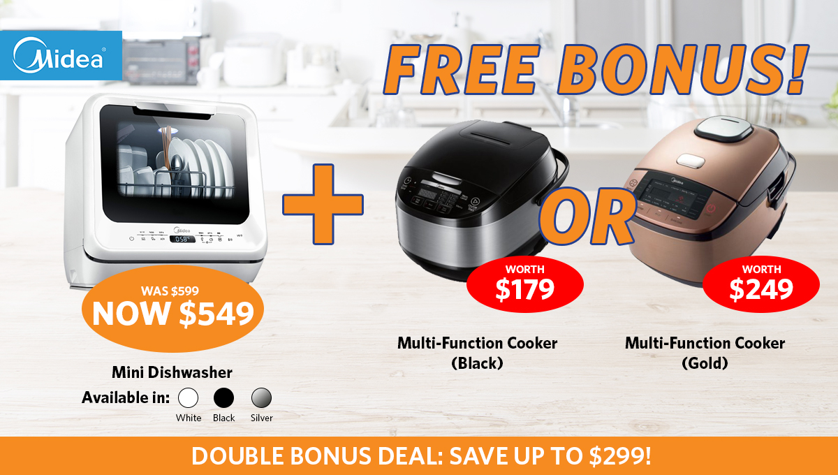 Midea Benchtop Mini Dishwasher